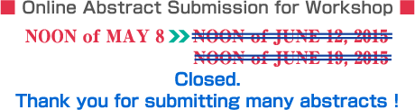 Closed. Thank you for submitting many abstracts !